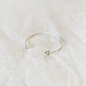 Stella & Dot Silver Pave Arrow Cuff